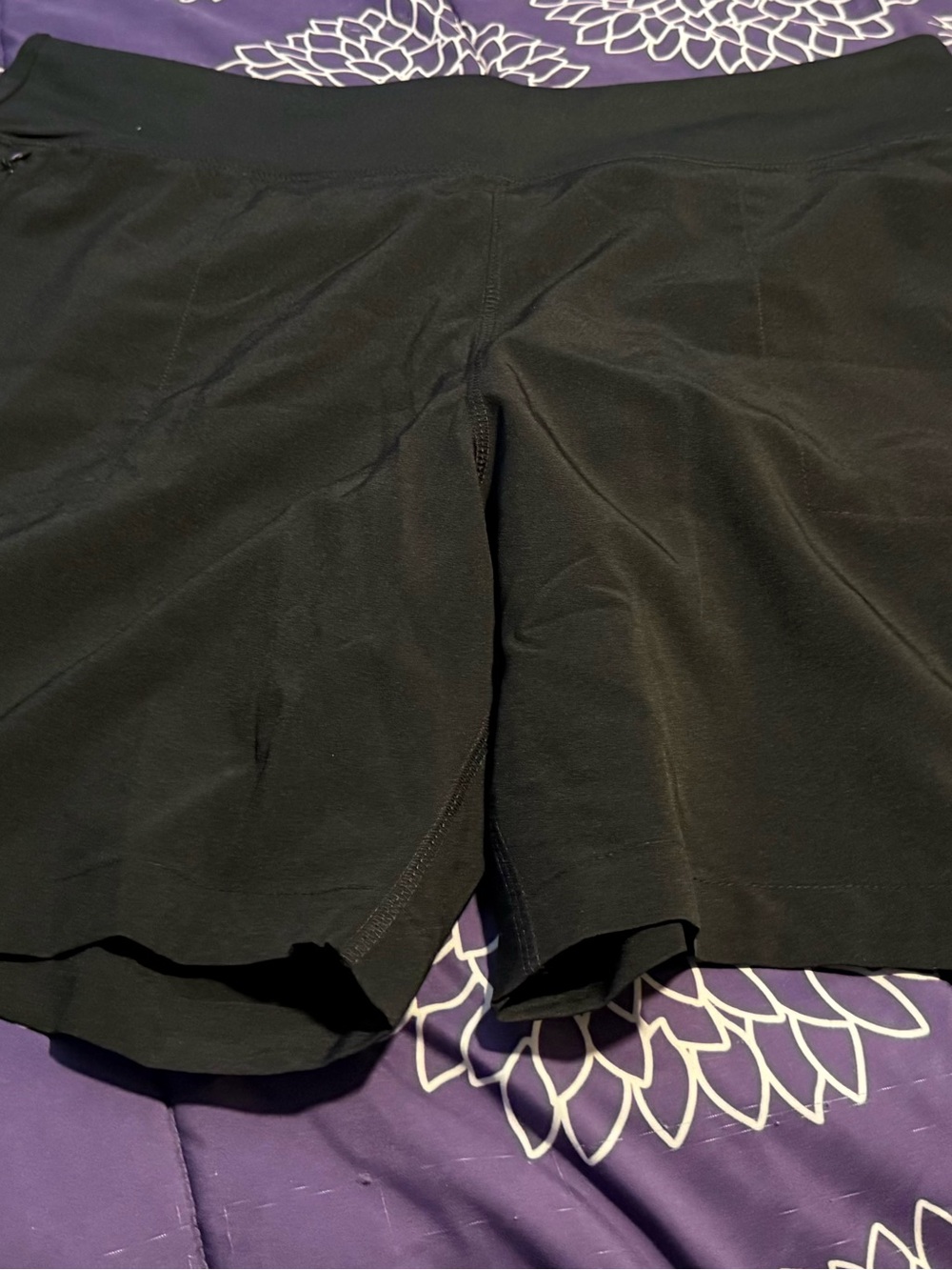 Lands' End Black Women's Athletic Shorts